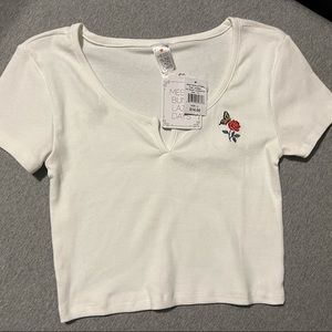 Youth crop top shirt size L